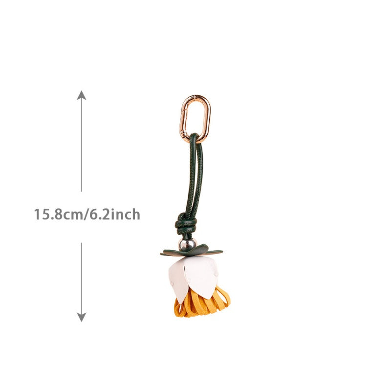 Spring Floral Keychain | Handmade Colorful PU Flower Charm