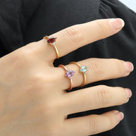 Sky Blue Topaz Marquise Ring
