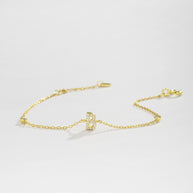 Dainty Initial Bracelet JMS001