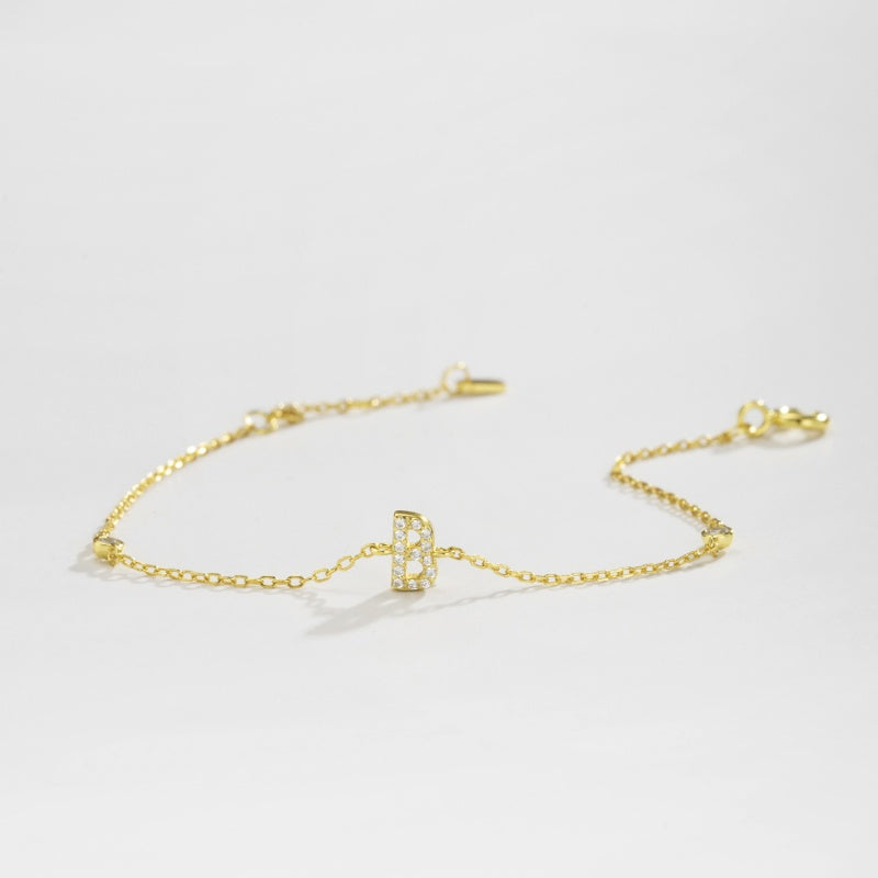 Dainty Initial Bracelet JMS001