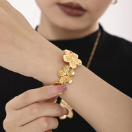 Flower Open Bangle JXBW2305014