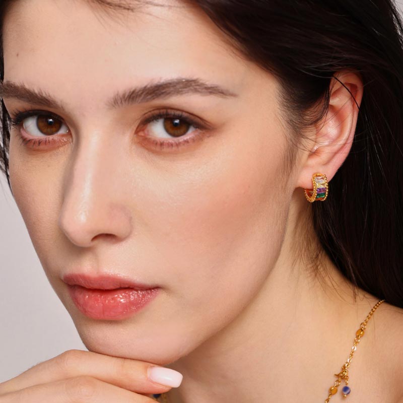 Rainbow Ear Cuff