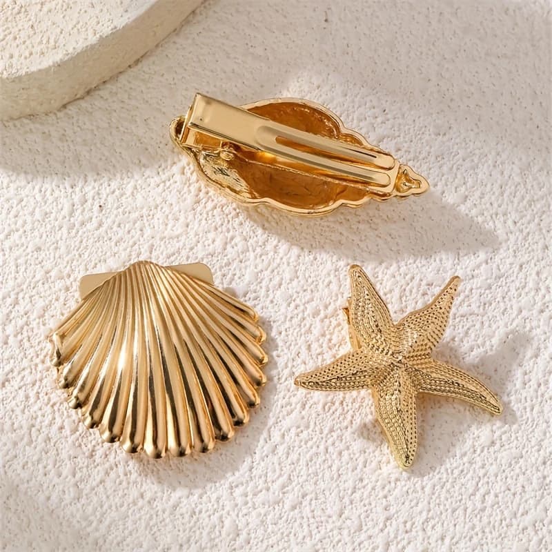 Charming Shell Metal Hair Clip JSC617