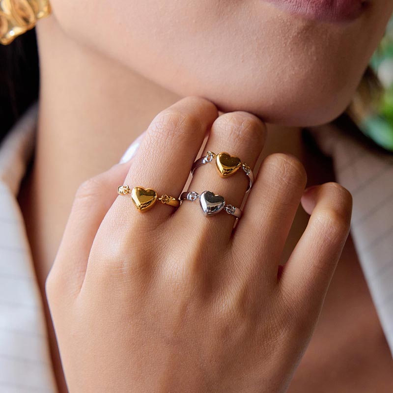Puff Heart Ring