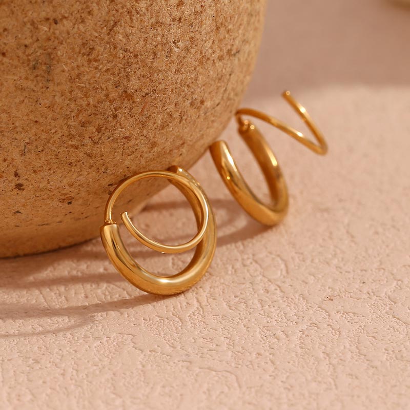Twisted Double Layer Earring