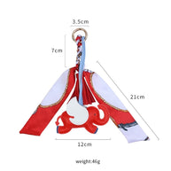 Dumbo Keychain | Cute Leather Tassel Scarf Bag Charm