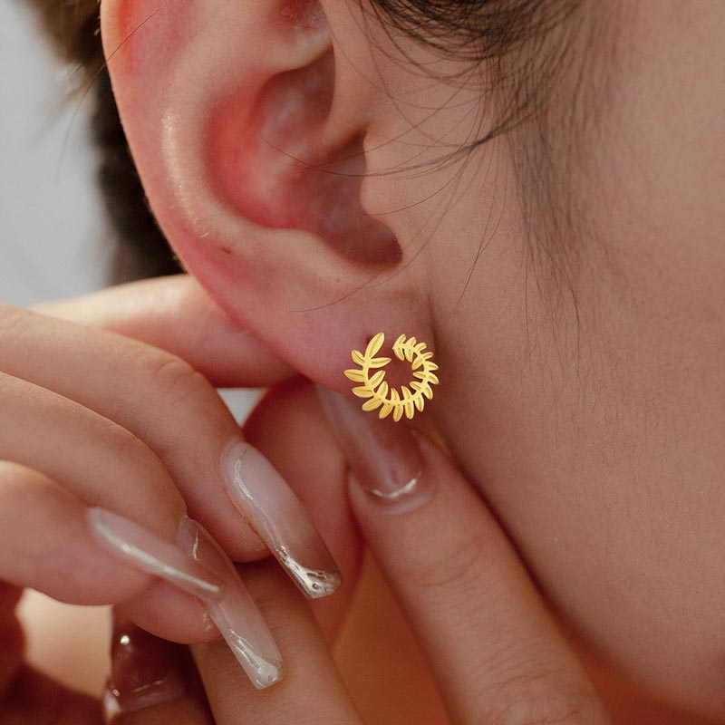 Leaf Stud Earring