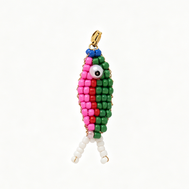 Colored Fish Shoe Charm 14K Gold Plated Copper JX26041241GK