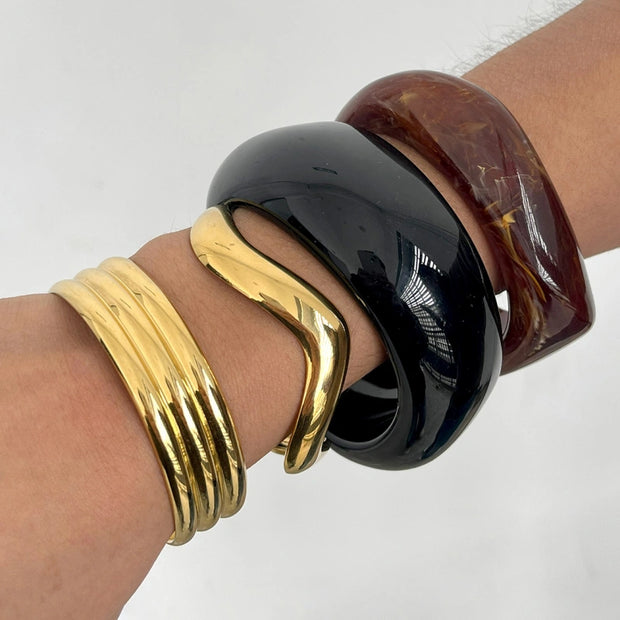Resin Statement Jewelry | Fade-Resistant Stackable Bangle
