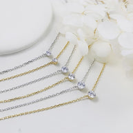 Minimalist Moissanite Chain Necklace GS2621