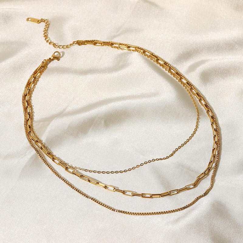Triple Layer Chain Necklace