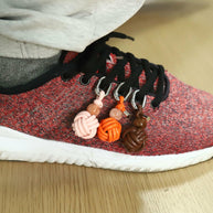 Tael Keychain | PU Braid Ball | DIY Charm for Shoes