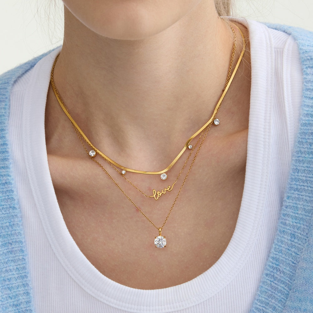 Gold Plated Pendant | Fade Resistant Chain | Women's Jewelry