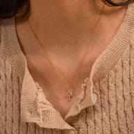 CZ Cross Necklace
