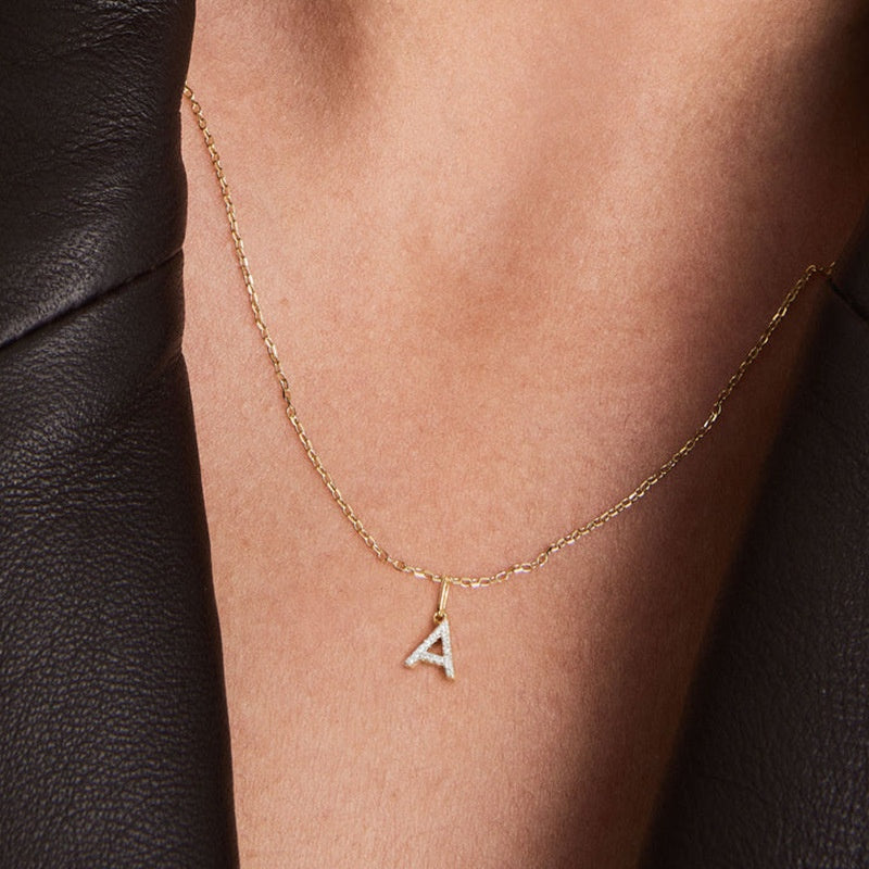 Letter Charm Necklace JAN1151