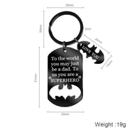 Superhero Keychain | Titanium Steel | Father's Day Gift