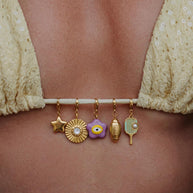 Beach Bikini Turtle Starfish Pendant Chain Vacation Charm