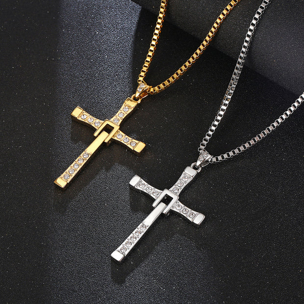 Fast And Furious Cross Pendant Necklace JLP1266