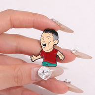 Manchester United Pin | Cartoon Soccer Brooch | Team Badge