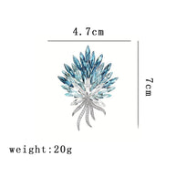 Wheat Brooch | Gemstone Harvest Pin | Elegant Women's JXBS420