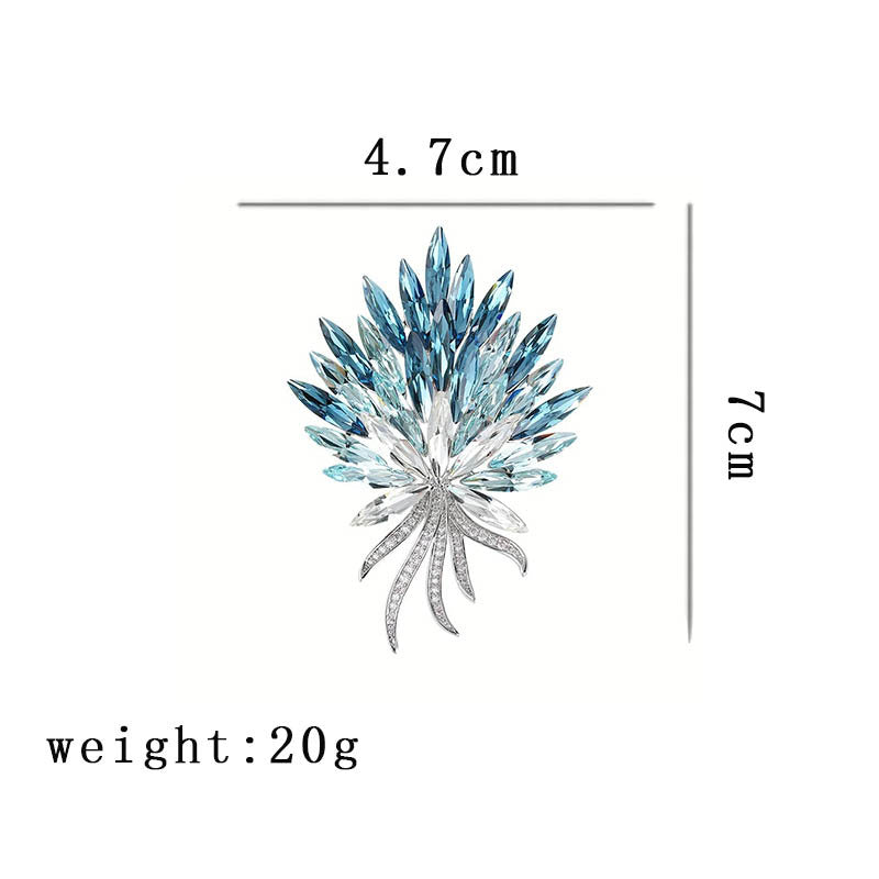 Wheat Brooch | Gemstone Harvest Pin | Elegant Women's JXBS420