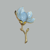 Modern Magnolia Brooch | Baroque Lapel Pin for Dresses