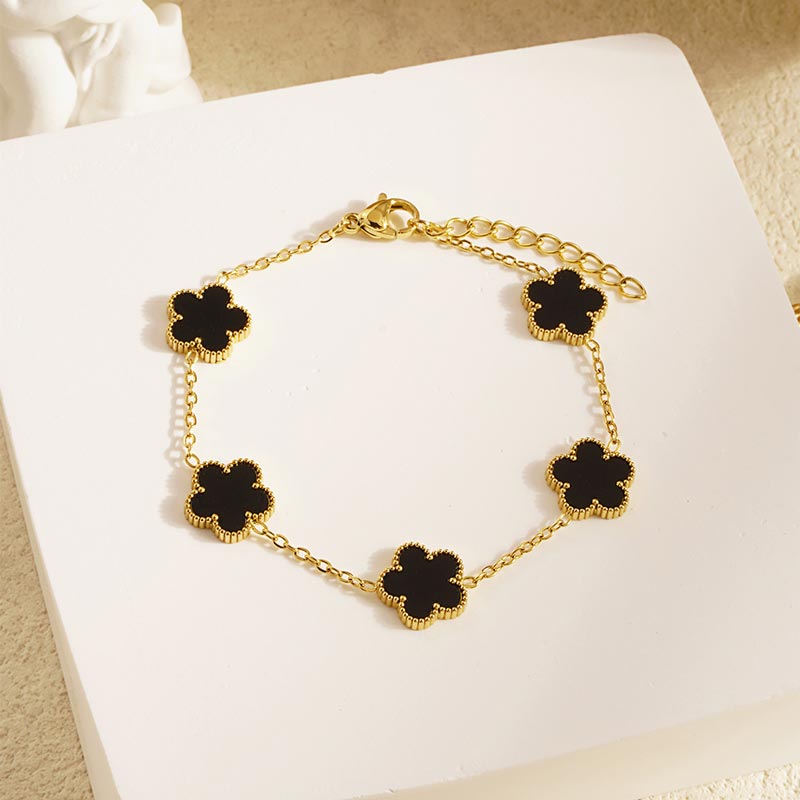 Lucky Five-leaf Clover Bracelet JLB1105