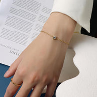 Zircon Stone Chain Bracelet