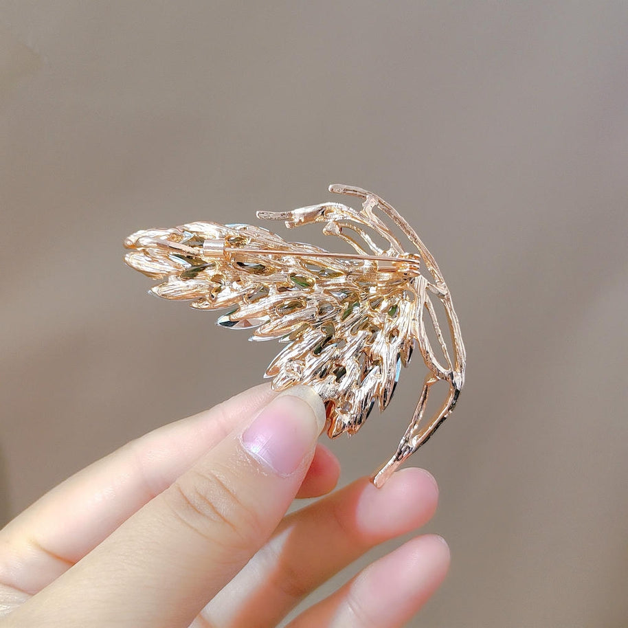 Green Butterfly Brooch Vintage Pin | Unisex