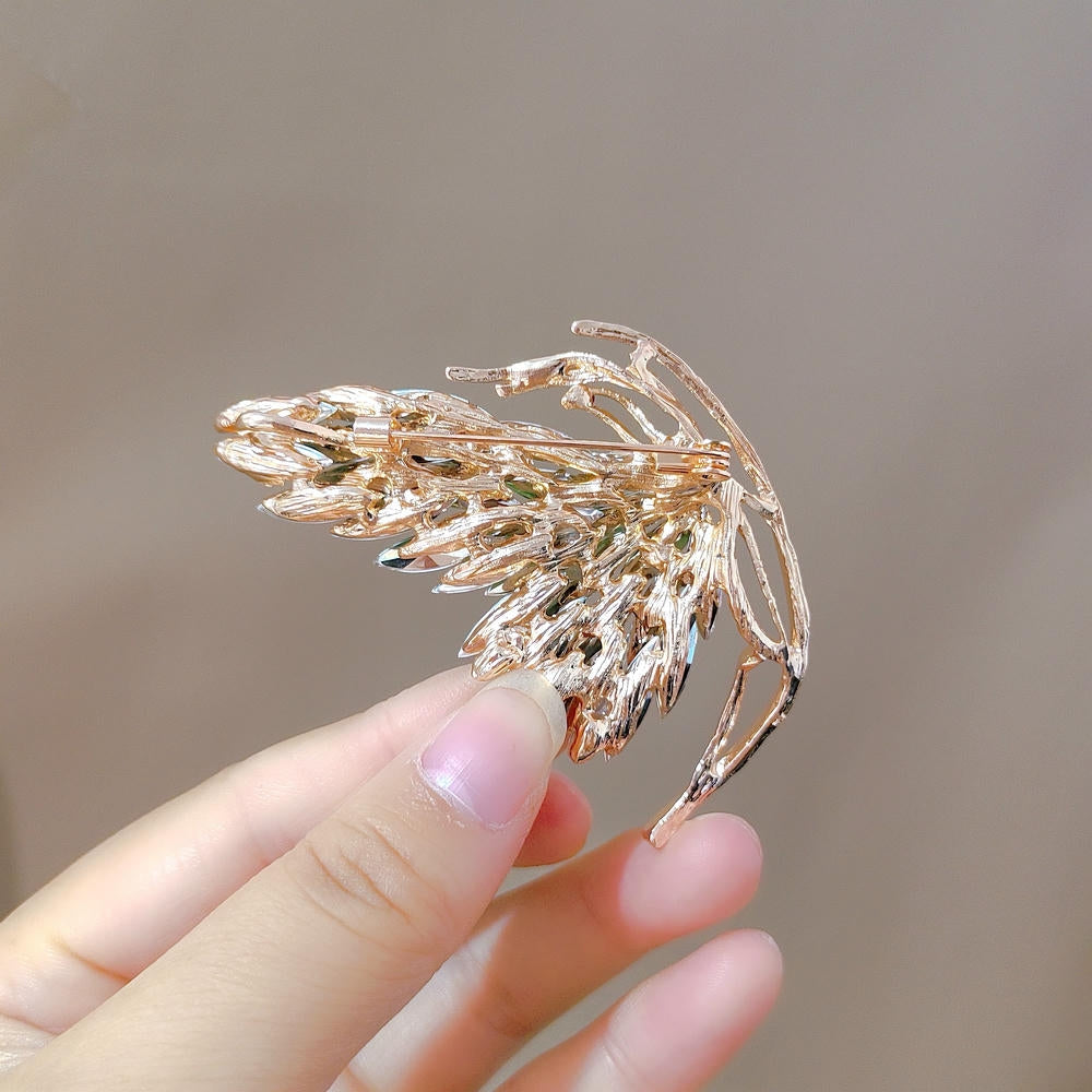 Green Butterfly Brooch Vintage Pin | Unisex