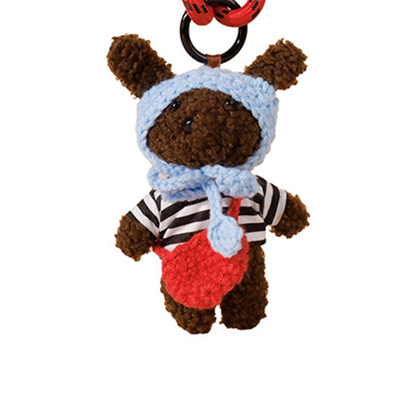 Sweater Puppy Keychain | Couple Bag & Car Charm Gift