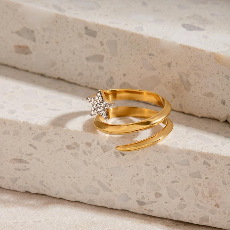 Star Spiral Ring