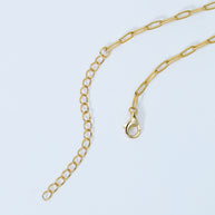 Silver Paperclip Chain Necklace