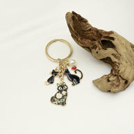 Cat Heart Keychain | Anime Cartoon Charm | Bag cor