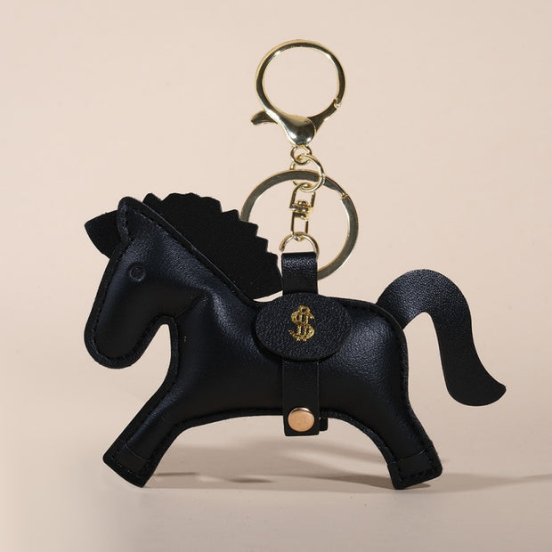 Money Horse Keychain | Fashion PU Leather Bag Charm & Gift