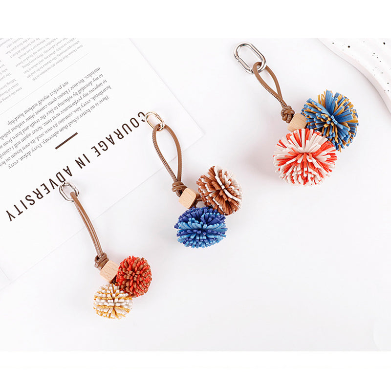 Playful Berry Keychain | Colorful Rope Mix Match Style