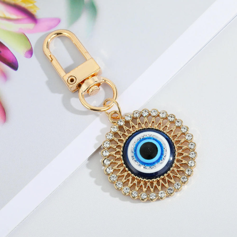 Evil Eye Keychain | Blue Drop Charm | Turkish Gift