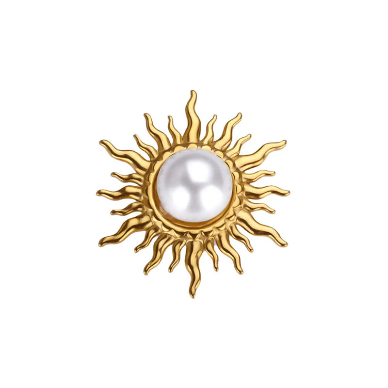 Renaissance Pearl Brooch | Bohemian Elegant High-Shine Finish