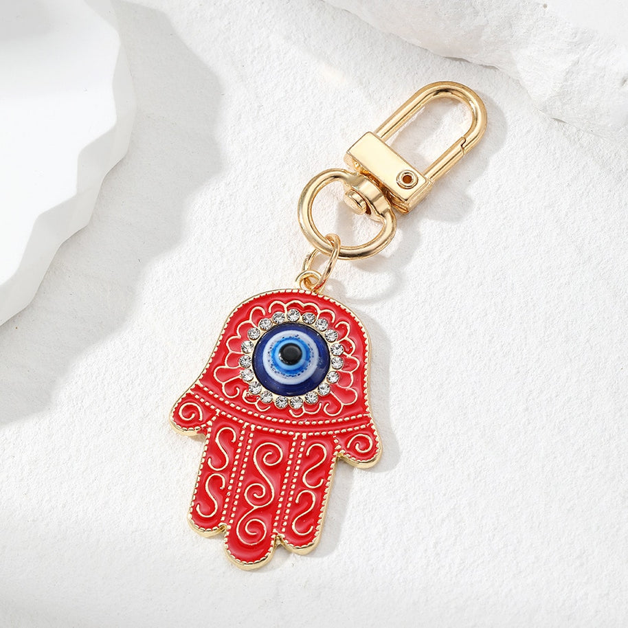 Evil Eye Keychain | Vintage Ethnic Charm | Bag Pendant