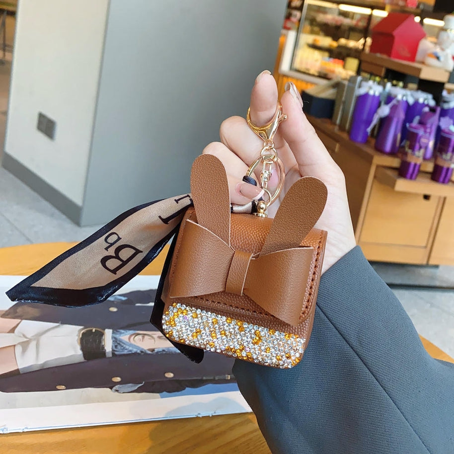 PU Rhinestones Keychain | Mini Bag Charm | Ins Fashion