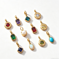 Birthstone Customized Clog Charm 18K Gold JX26041204GK