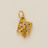 Bear Earphone Shoe Buckle 18K Gold Steel JX26041252GK