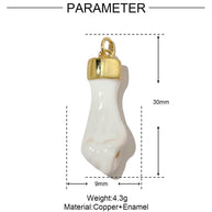 Butterfly Glove Pendant | Enamel Colorful Pepper Charm