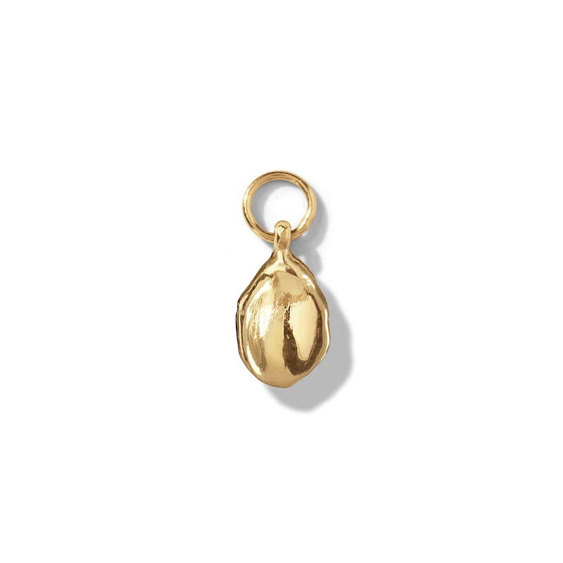 CZ Pendant Steel 18K Gold Vacuum Plating Adjustable Chain