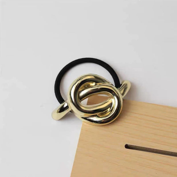 Knot Golden Metal Hair Tie JTG18555