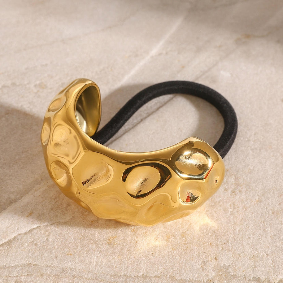 Black C Shape Hair Tie High Elasticity Band JXH2408011