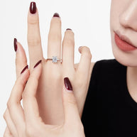 Ice Flower Cut CZ Engagement Ring JDY120871