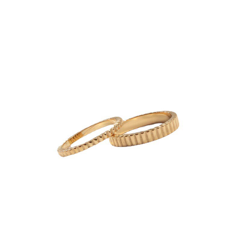 Ribbed Band Ring JA572