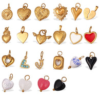 Stainless Steel Heart Pendant DIY Accessory Tarnish Resistant