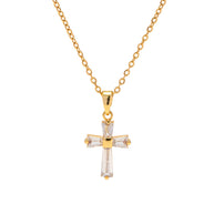 CZ Cross Necklace